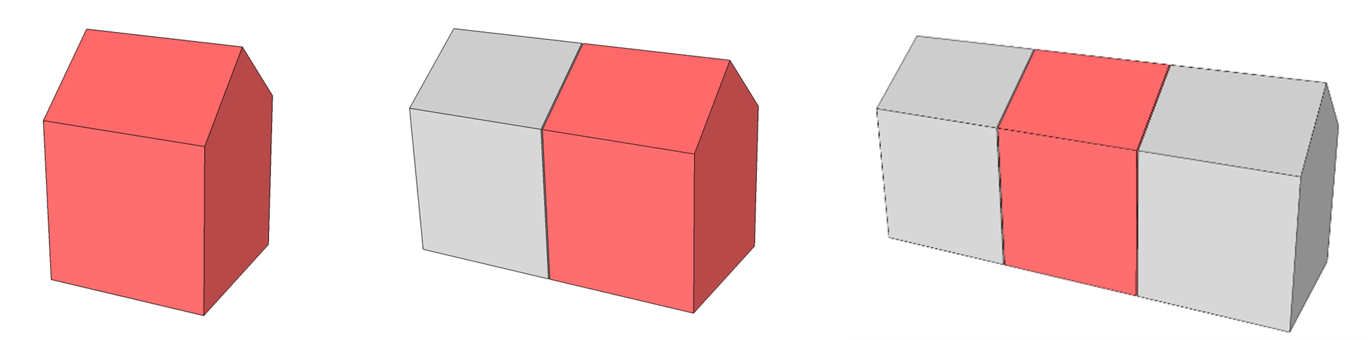 Illustration building flanking